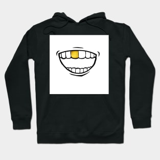 Golden Tooth ,Trendy Mask Hoodie